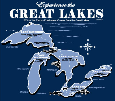 Great Lakes Navy Blue T-Shirt – JakeWear Shirts