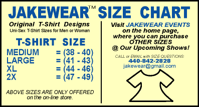 JakeWear Size Chart